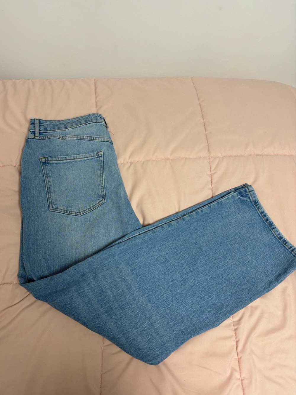 Classic Light Blue Wide Leg Jeans